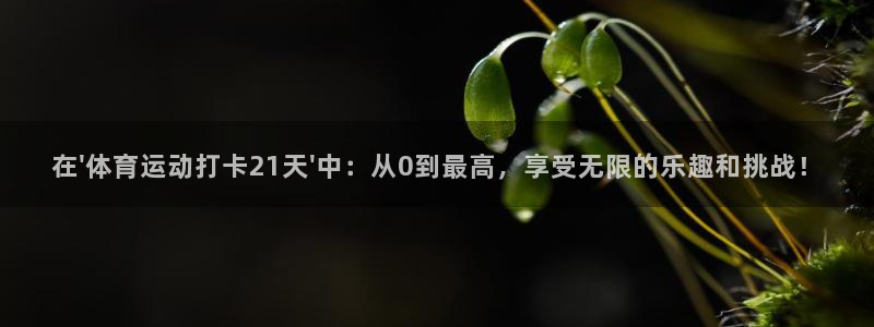悟空体育app：在\'体育运动打卡21天\'中：从0到最高，享受无限的乐趣和挑战！